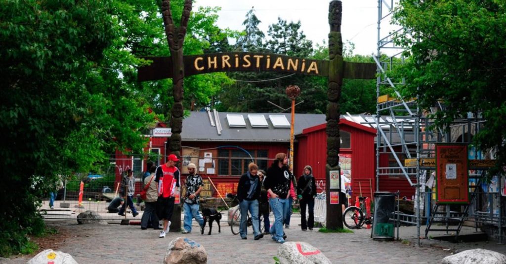 Деревня Христиания Дания Копенгаген